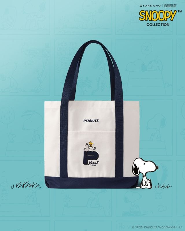 giordano peanuts snoopy collection bag